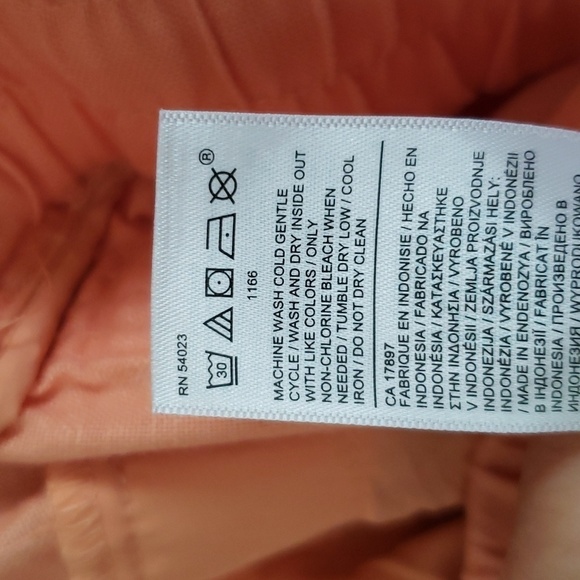 Athleta Cabo Linen Jogger in Sherbet Orange, women's size 14 - Picture 9 of 9